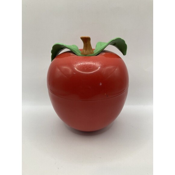 Vintage 1972 Fisher Price Happy Apple w/ Short Stem, Roly Poly Chime Toy Works - Picture 2 of 7